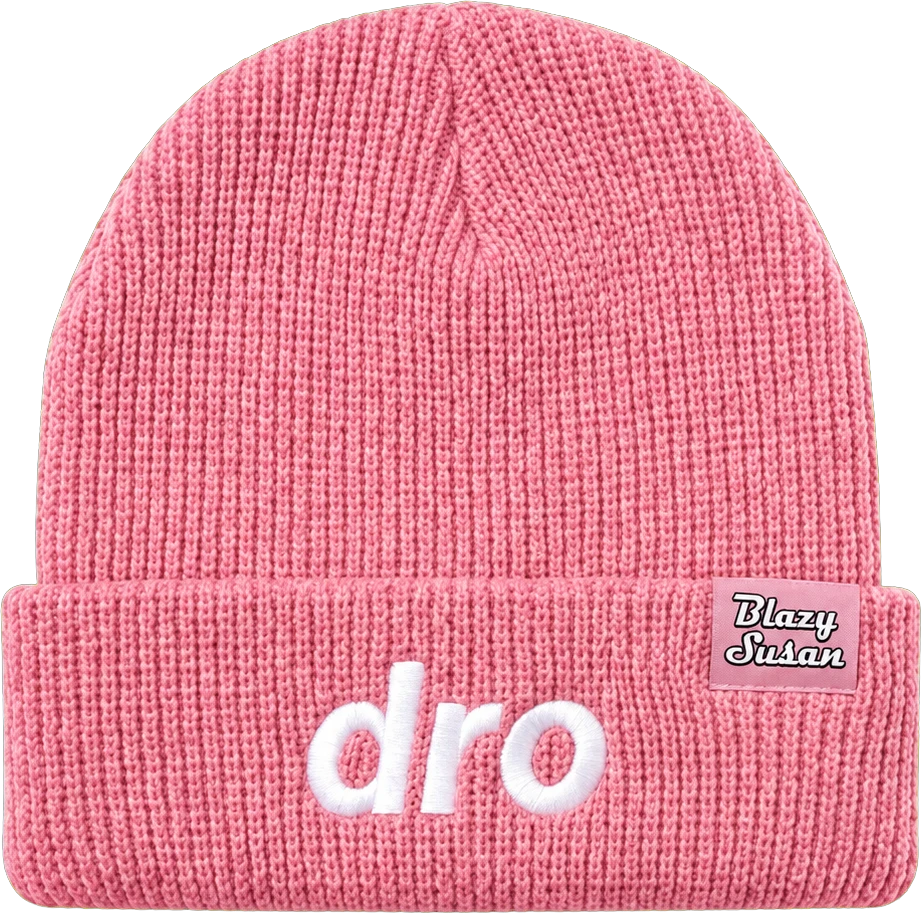 Pink Knit Beanie, Front