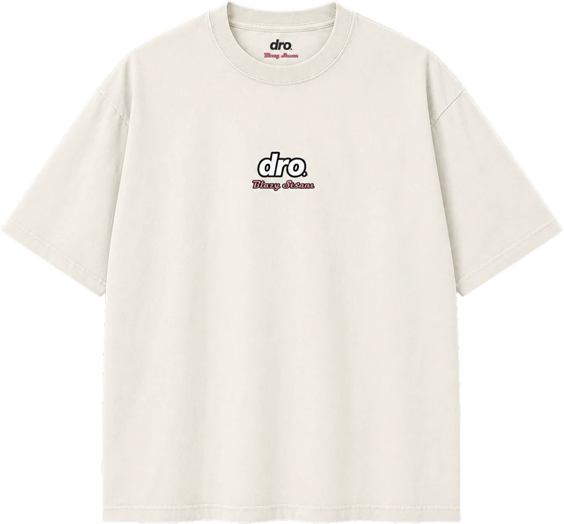 Cream Script T-shirt, Front