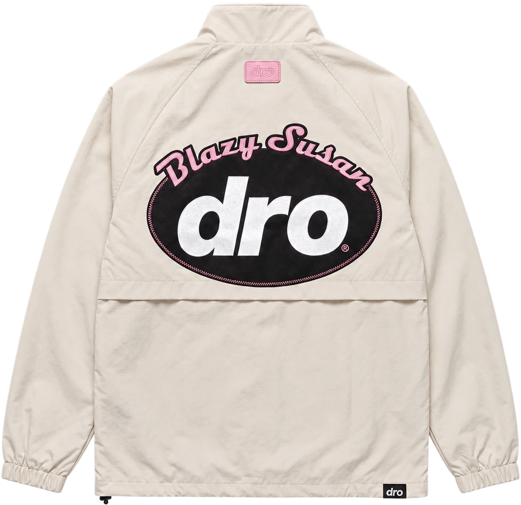 Cream Oval Track Jacket, Back