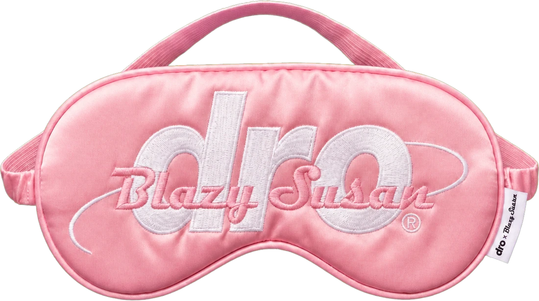 Pink Satin Sleep Mask, Front