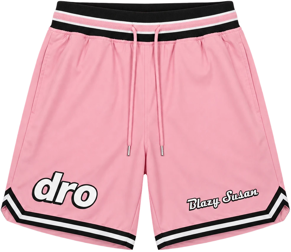 Pink Striped Shorts, Front