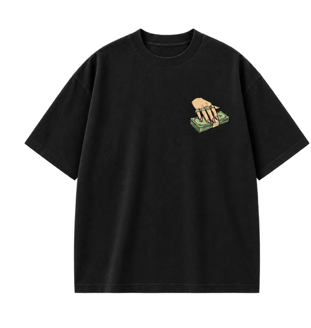 Black Money Hand T-shirt, Front