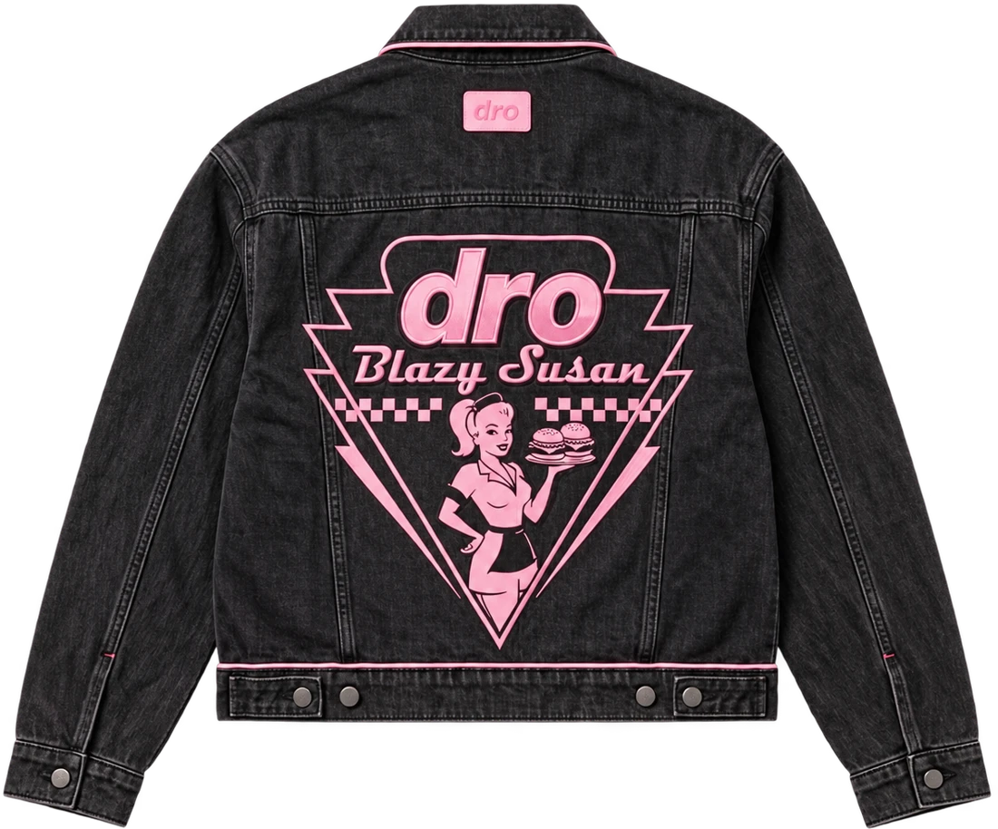 Black Diner Denim Jacket, Back