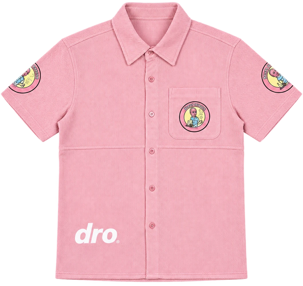 Pink Patch Button Up, Front